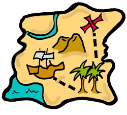 Free clipart treasure map