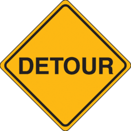 Detour Signs Clipart - Free to use Clip Art Resource