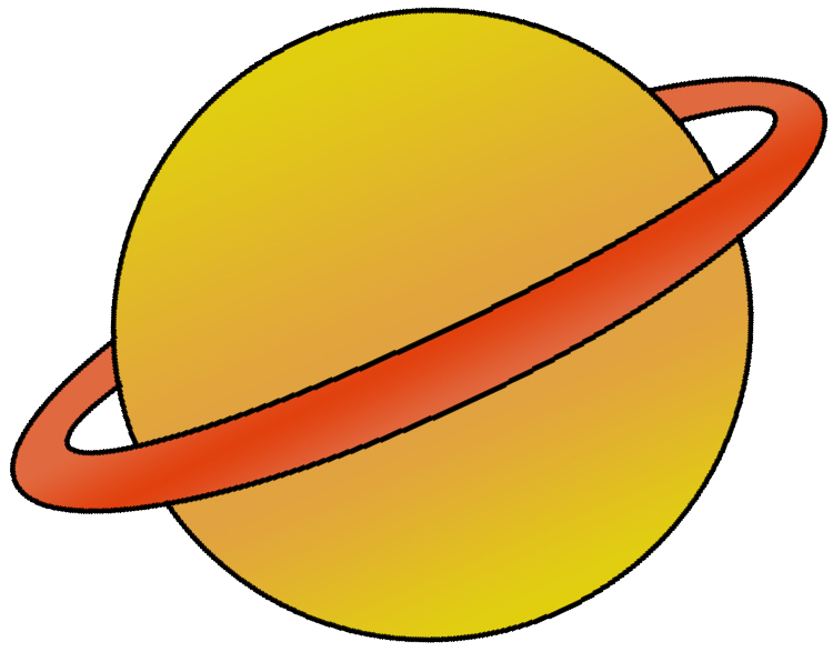 Cute Saturn Clipart