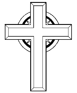 Jesus cross clipart black and white