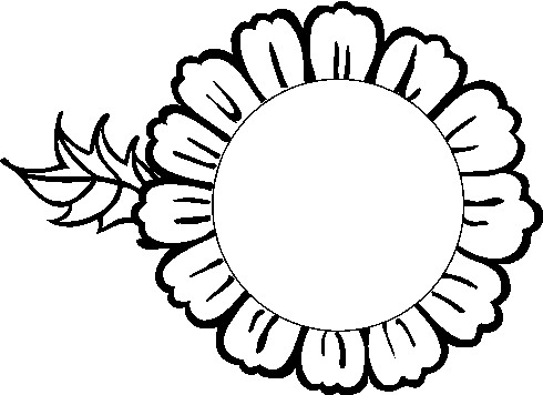 Sunflower Line Drawing - ClipArt Best