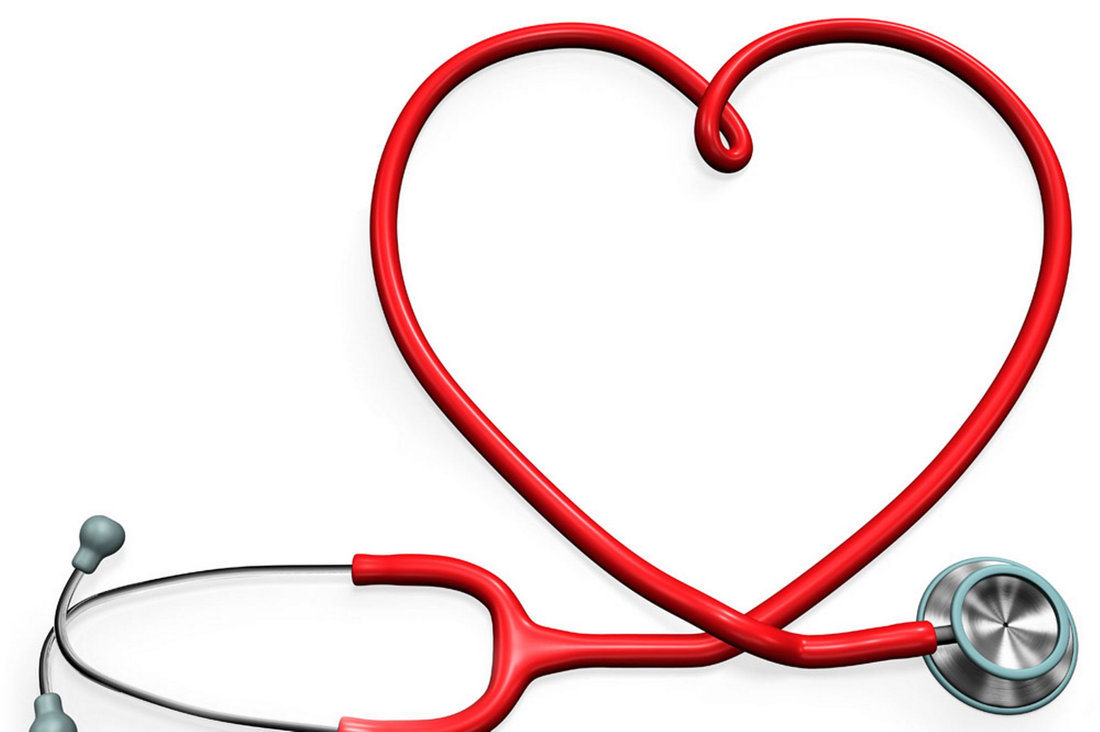 Heart stethoscope clipart outline