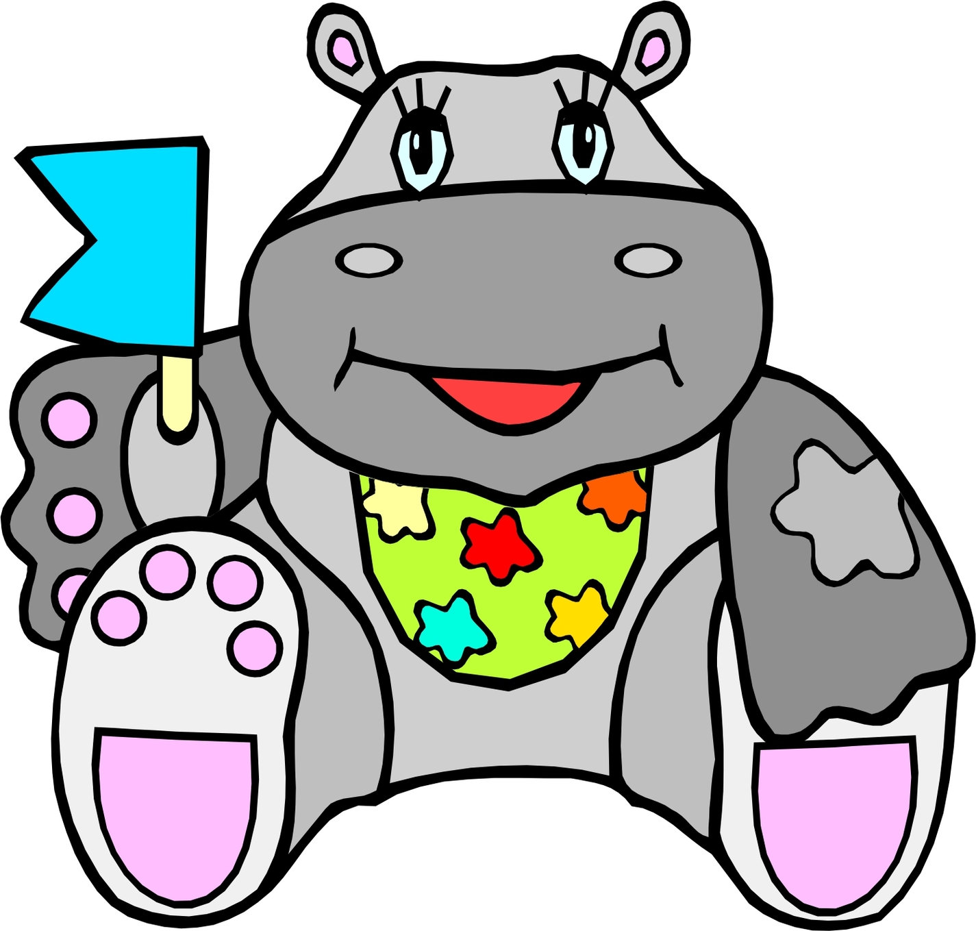 Cartoon Hippos Clipart - Free to use Clip Art Resource