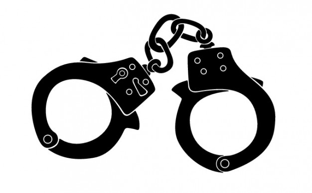 Handcuffs silhouette detailed icon vector Vector | Free Download