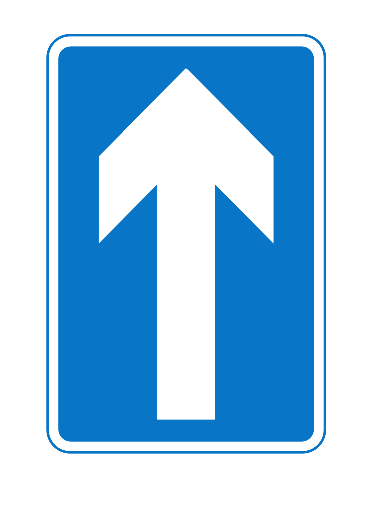 Clipart road signs iron