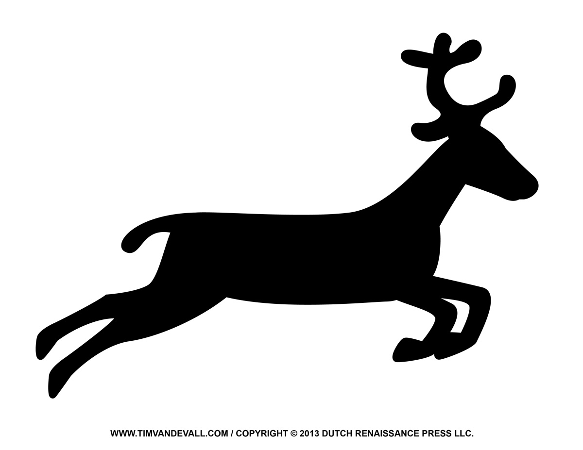 Reindeer Silhouette Clipart