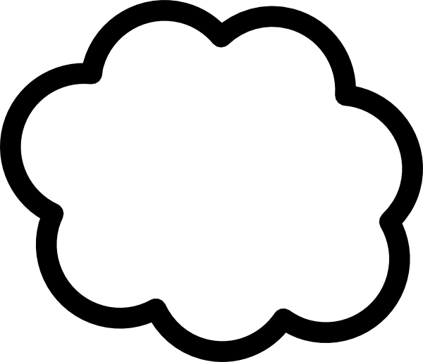 Clouds Clipart Black And White - Free Clipart Images