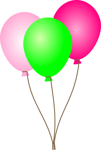 Pink Balloons Clipart - Free Clipart Images