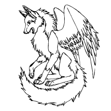 Wolf With Wings ClipArt Best