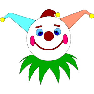 Clown Face Clipart craft projects, Celebrations Clipart - Clipartoons