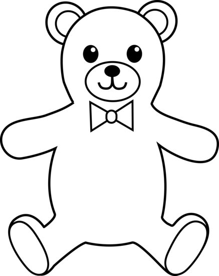 Line Drawing Teddy Bear | Free Download Clip Art | Free Clip Art ...