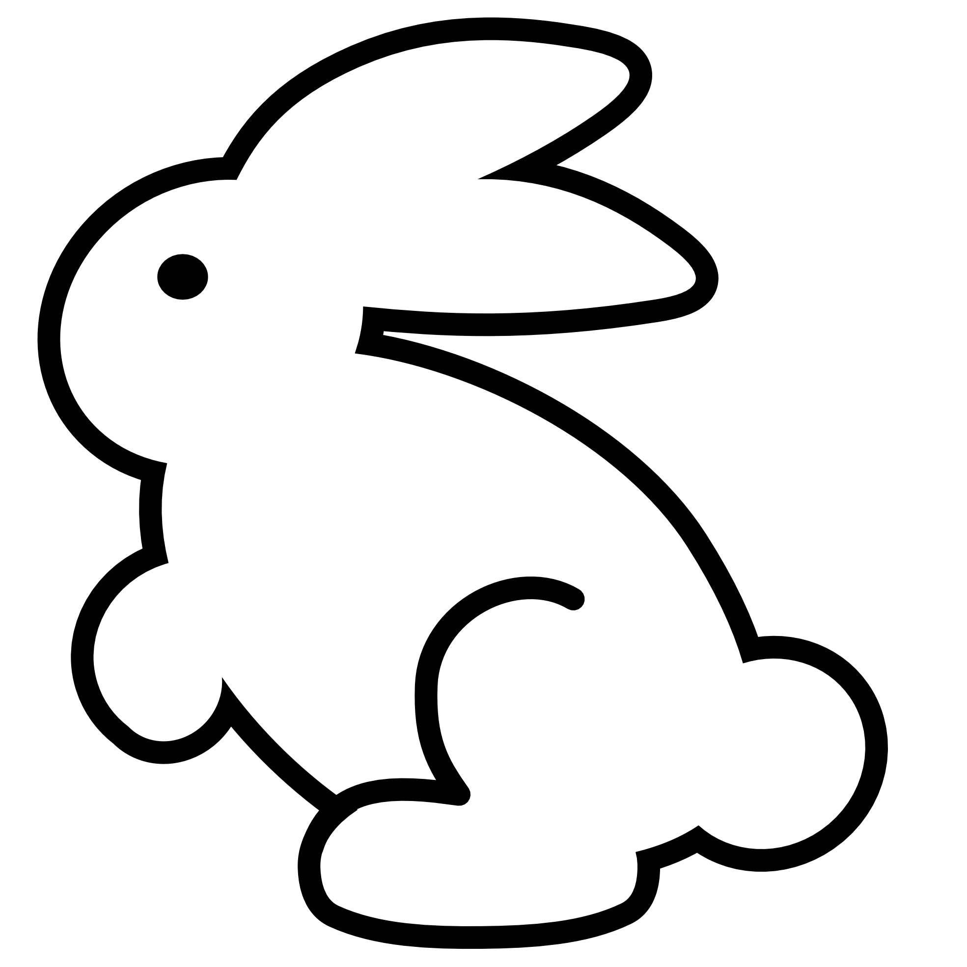 Bunny Clipart Black And White - Free Clipart Images