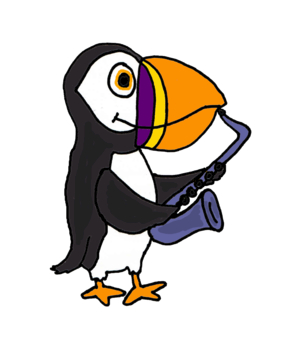 Cartoon puffin clipart