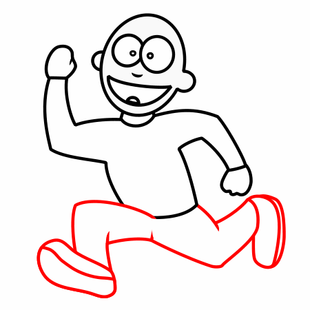 Cartoon Person Running