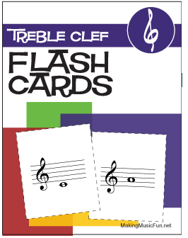 Free Printable Flash Cards | Treble and Bass Clef | the piano student