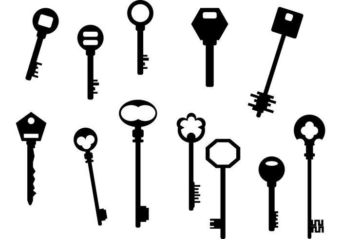 Keys silhouette - Download Free Vector Art, Stock Graphics & Images