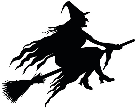 Witch clipart silhouette