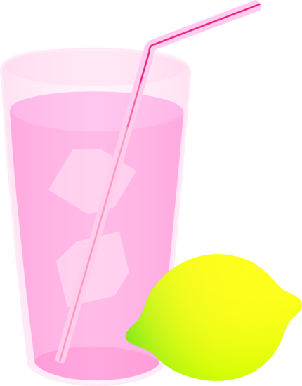 Free pink lemonade clipart