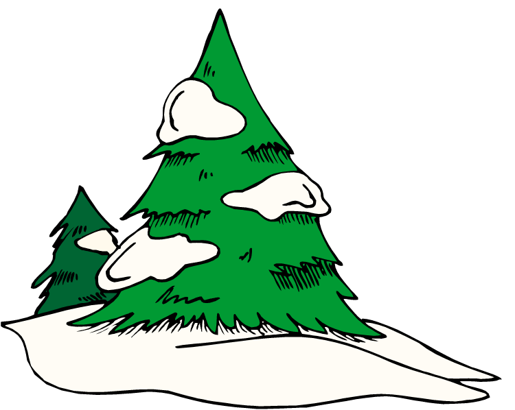 Tree with snow clipart pictures - ClipartFox