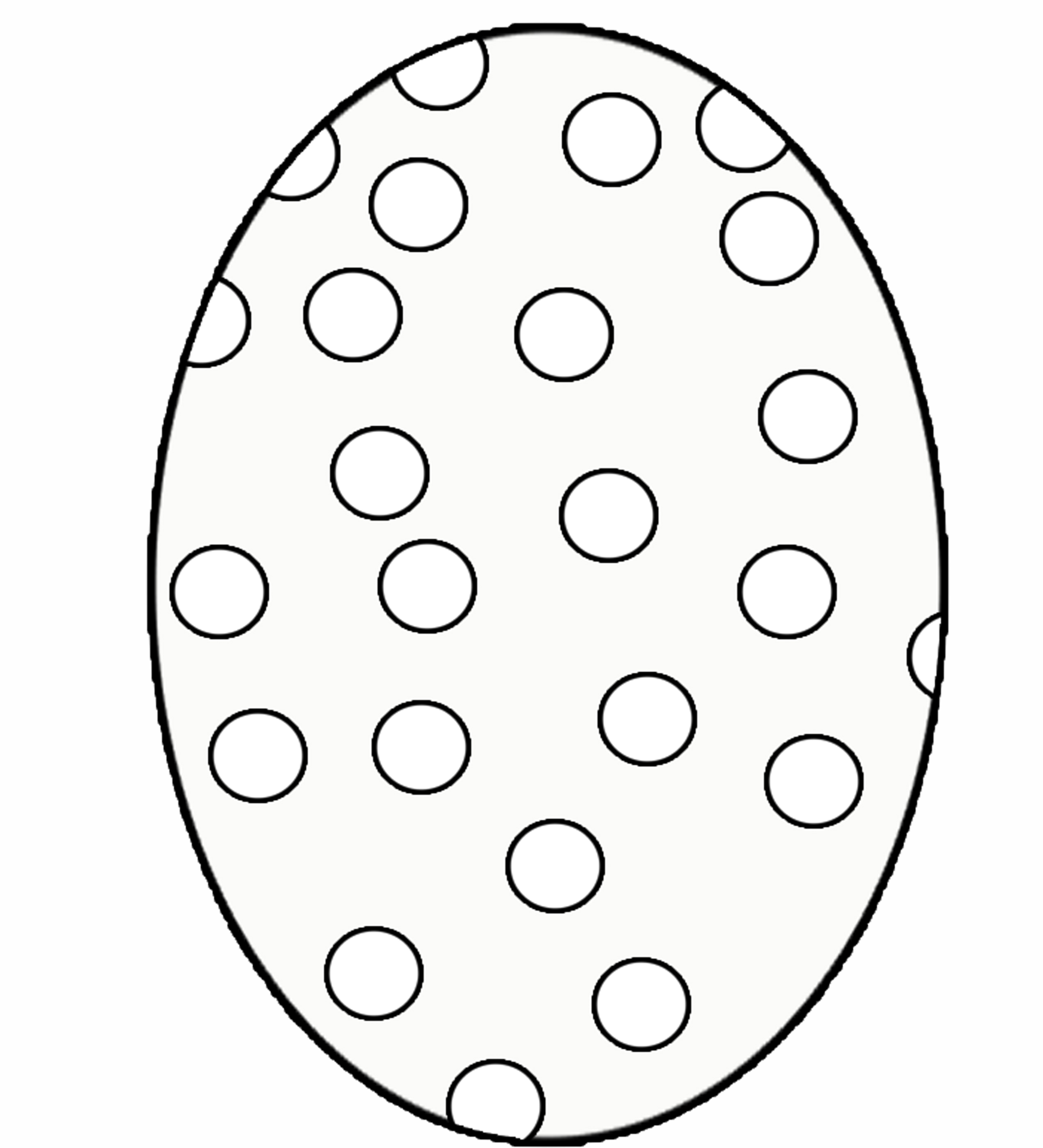 Blank Easter Egg Template Clipart - Free to use Clip Art Resource