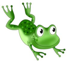 Clipart frog jumping