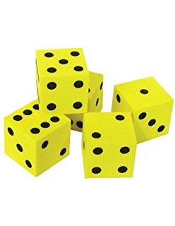 Amazon.com: Nasco TB18746T Dot Dice Set, 5/8" Square, Foam, 36 ...