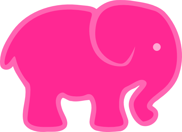 Clipart pink elephant