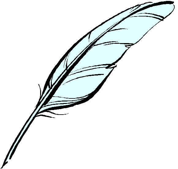 Writing feather clipart