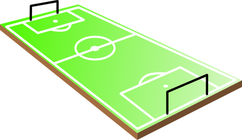 3D soccer field vector image | Public domain vectors