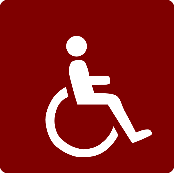 Wheelchair clipart vector