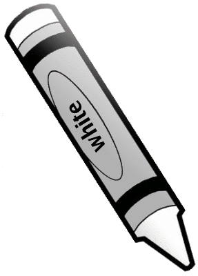 White Crayon Clipart