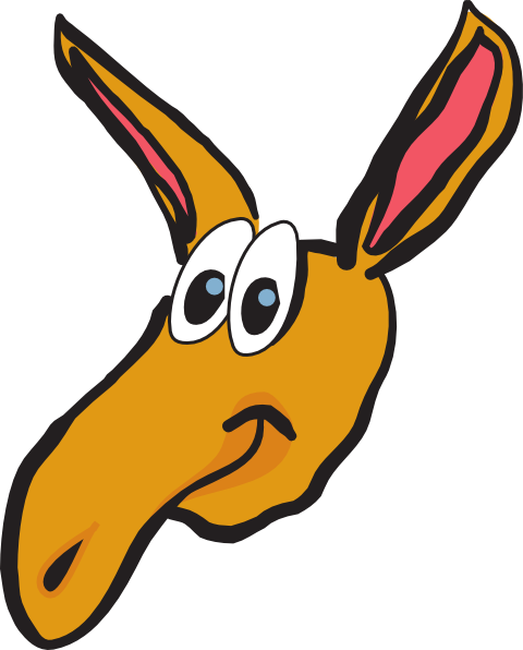 Aardvark Head Clip Art - vector clip art online ...