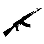 AK-47 silhouette Vector Image #1360 – SimpleClipart