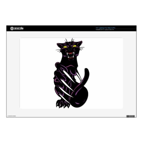 Wild Black Panther Decal For Laptop From Zazzle Clipart - Free to ...