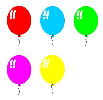 Cartoon party balloon clipart image #1868