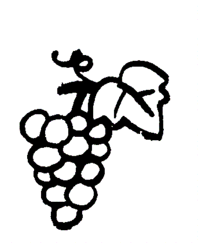 Grapes outline clipart