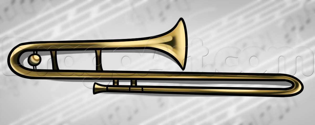 Trombone Drawing - ClipArt Best