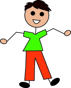 Boy clipart stick figure