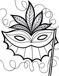 Coloring, Mardi gras masks and Search