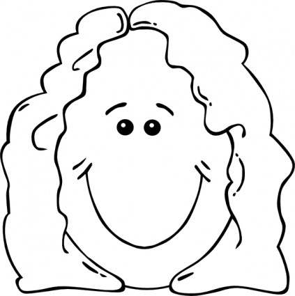 Clipart face outline female