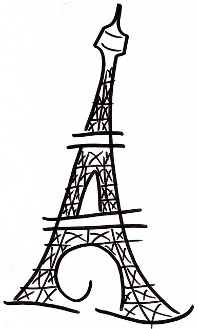 Tour Eiffel Drawing - ClipArt Best