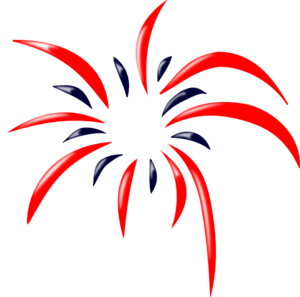 Red/blue Firework clip art - vector clip art online, royalty free ...