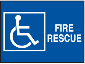 Fire Rescue Handicap Symbol Decals