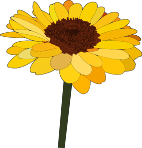 Sunflower clip art - vector clip art online, royalty free & public ...