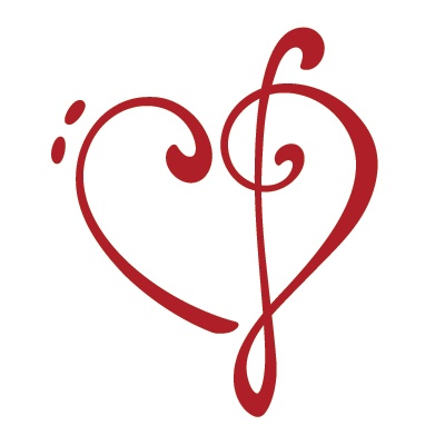 Treble Clef And Bass Clef Heart - ClipArt Best