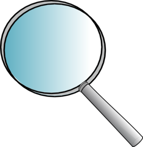 Big Magnifying Glass clip art - vector clip art online, royalty ...