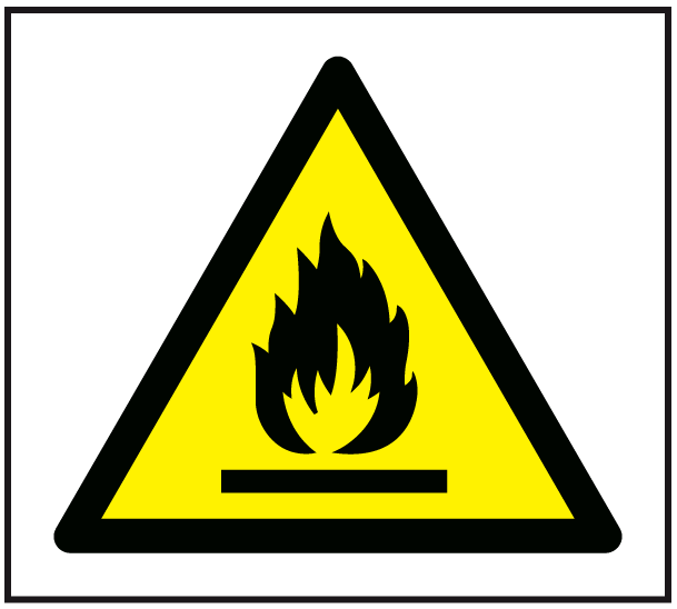 Highly flammable symbol sign