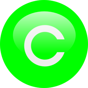 Green C clip art - vector clip art online, royalty free & public ...