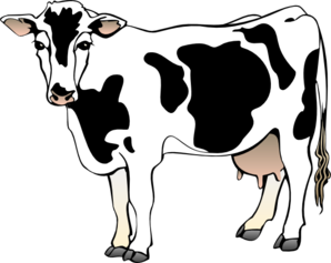 Dairy Cow Clip Art - vector clip art online, royalty ...