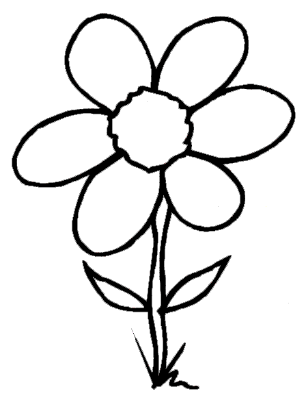 Simple Flower Coloring Pages | Color Page